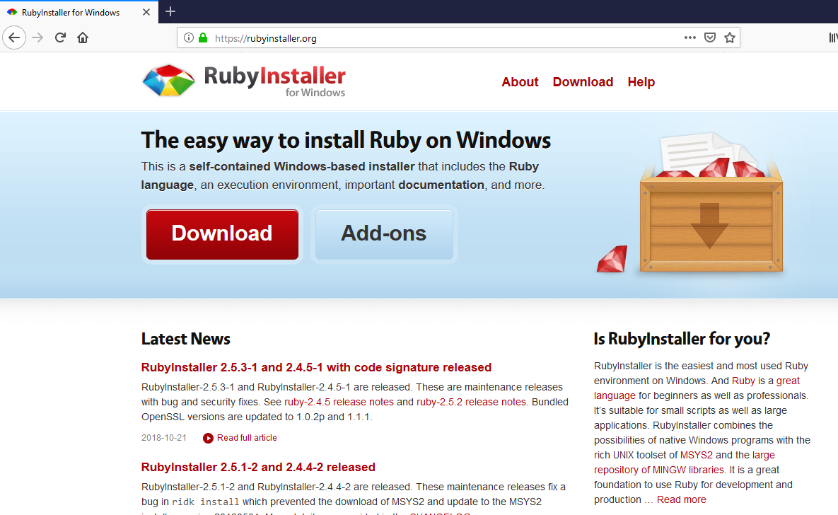 Ruby installation